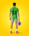 Man Wearing Padel Tennis Uniform Mockup
