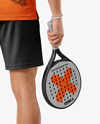 Man Wearing Padel Tennis Uniform Mockup