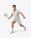 Man Wearing Padel Tennis Uniform Mockup