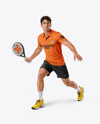 Man Wearing Padel Tennis Uniform Mockup