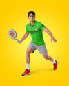 Man Wearing Padel Tennis Uniform Mockup