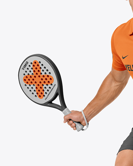 Man Wearing Padel Tennis Uniform Mockup