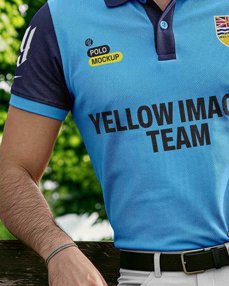 Man Wearing Polo Kit with Horse Mockup