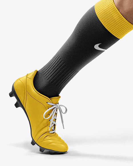 Man Wearing Rugby Uniform with Ball Mockup