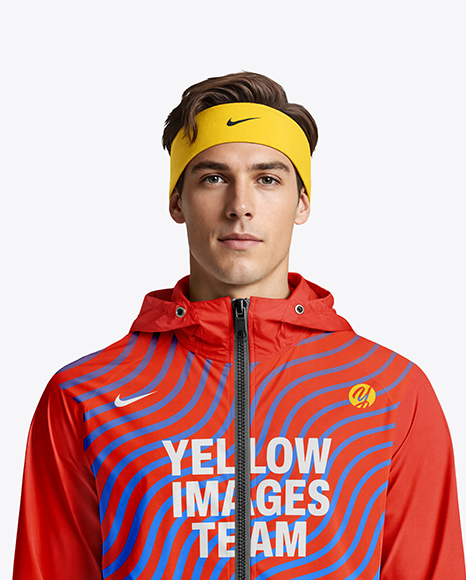 Man Wearing Running Kit Mockup