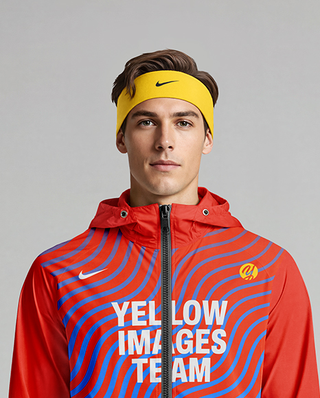 Man Wearing Running Kit Mockup