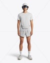Man Wearing Running Kit Mockup