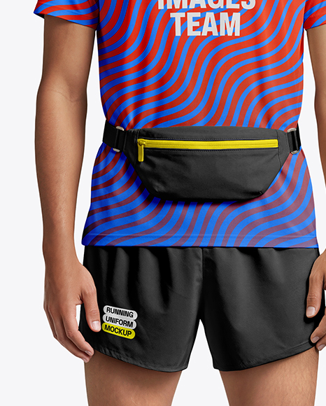Man Wearing Running Kit Mockup