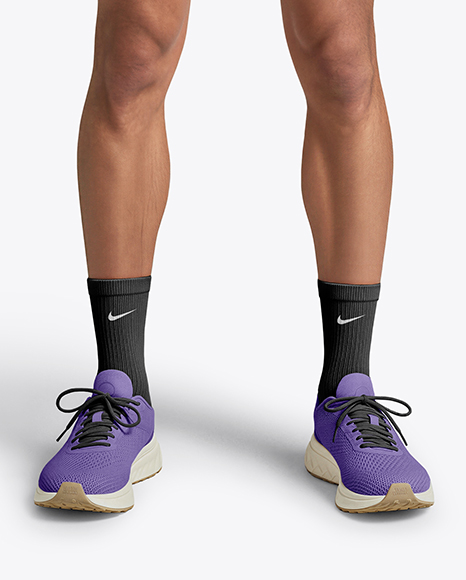 Man Wearing Running Kit Mockup