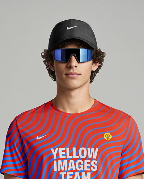 Man Wearing Running Kit Mockup