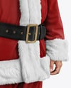 Man Wearing Santa Claus Costume Mockup