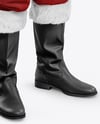 Man Wearing Santa Claus Costume Mockup