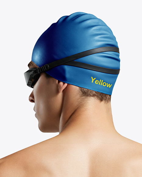 Man Wearing Swimming Jammers Mockup