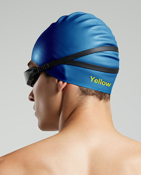 Man Wearing Swimming Jammers Mockup