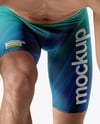 Man Wearing Swimming Jammers Mockup