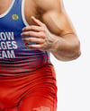 Man Wearing Wrestling Uniform Mockup