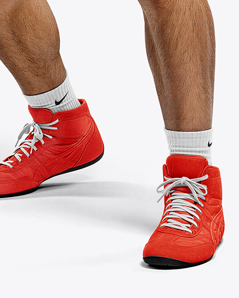 Man Wearing Wrestling Uniform Mockup