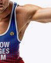 Man Wearing Wrestling Uniform Mockup