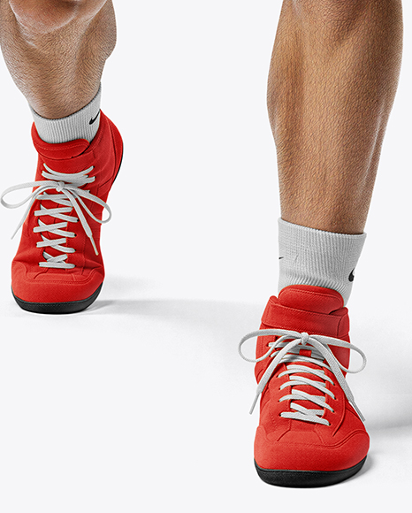 Man Wearing Wrestling Uniform Mockup