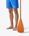 Man with SUP Board Mockup
