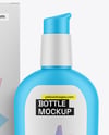 Matte Bottle W/ Box Mockup