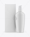 Matte Bottle W/ Box Mockup