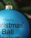 Matte Christmas Ball Mockup