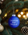 Matte Christmas Ball Mockup
