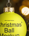 Matte Christmas Ball Mockup