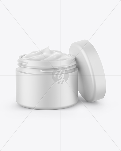 Matte Jar W/ Cream Mockup