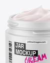 Matte Jar W/ Cream Mockup