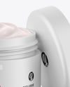 Matte Jar W/ Cream Mockup