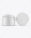 Matte Jar W/ Cream Mockup