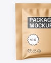 Matte Metallic Sachet Mockup