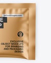 Matte Metallic Sachet Mockup
