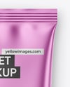 Matte Metallic Sachet Mockup
