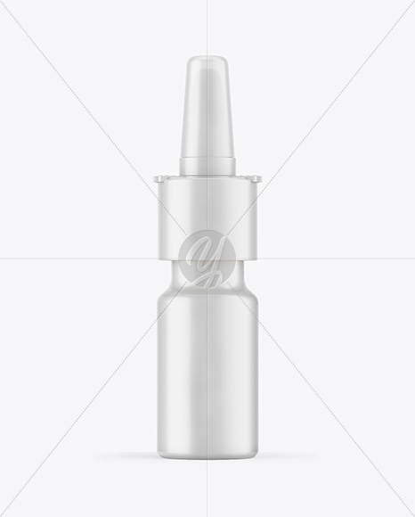 Matte Nasal Spray Bottle Mockup