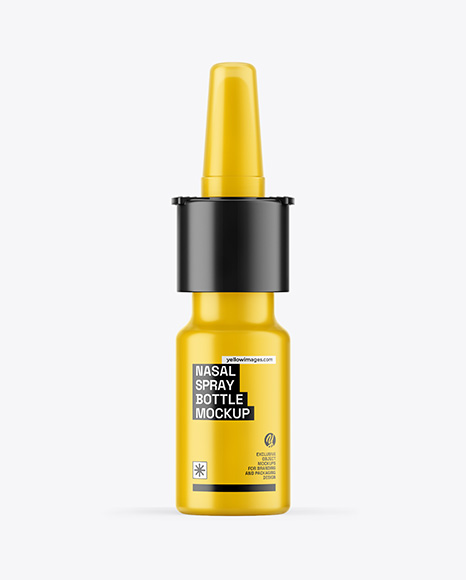 Matte Nasal Spray Bottle Mockup