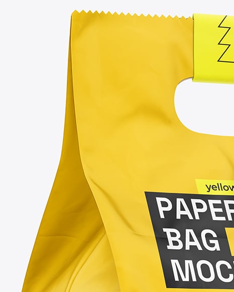 Paper Food Bag Mockup