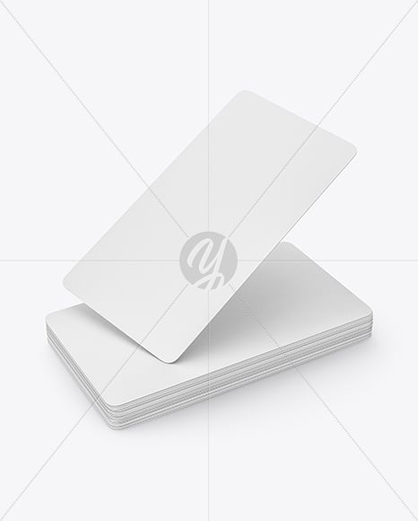 Matte Paper Business Cards Mockup