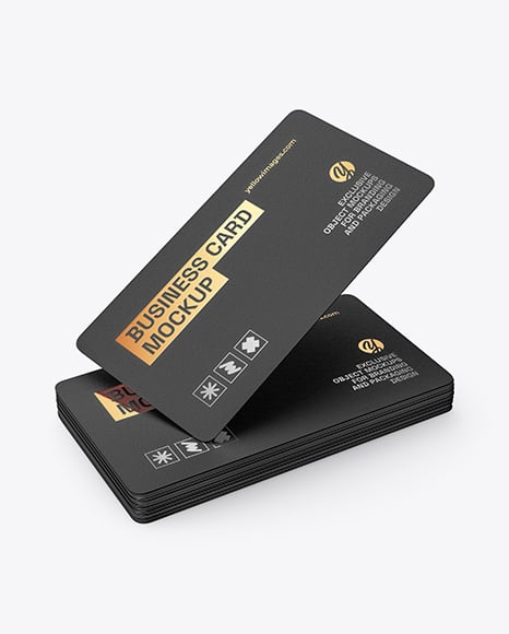 Matte Paper Business Cards Mockup