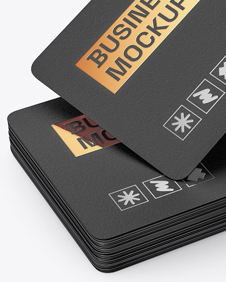 Matte Paper Business Cards Mockup