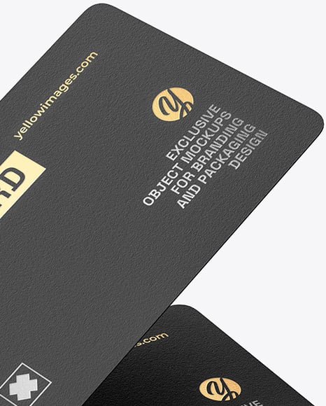 Matte Paper Business Cards Mockup
