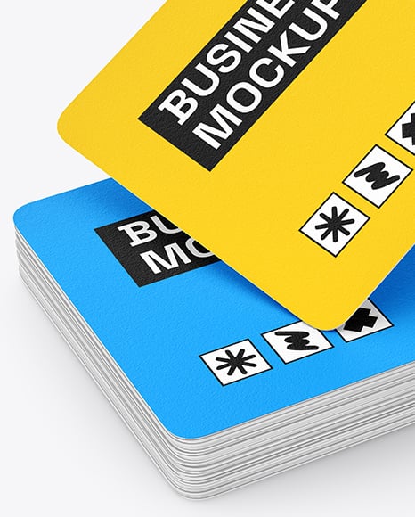 Matte Paper Business Cards Mockup