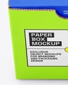 Matte Paper Cardboard Box Mockup