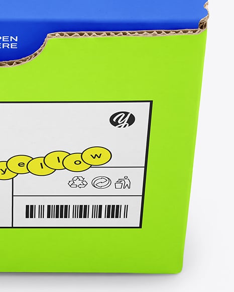 Matte Paper Cardboard Box Mockup