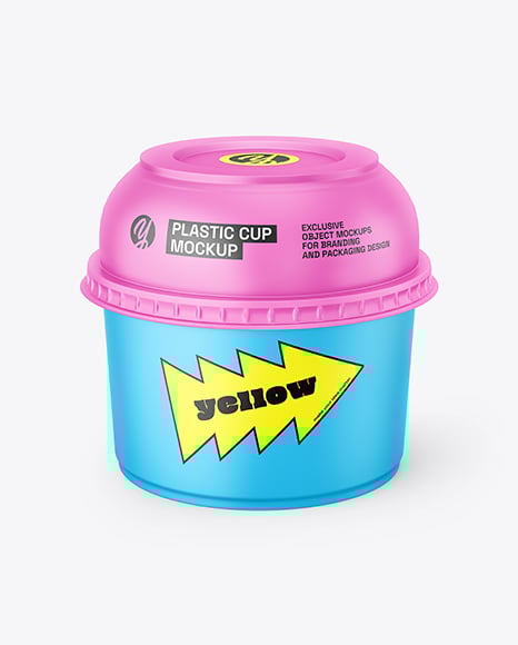 Matte Plastic Cup Mockup - PSD Mockups