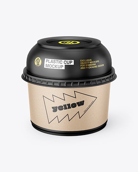 Matte Plastic Cup Mockup