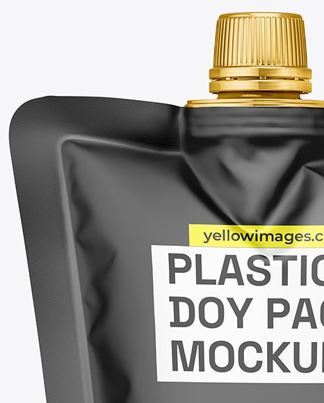 Matte Plastic Doy Pack Mockup
