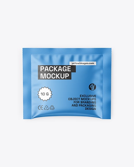 Matte Sachet Mockup
